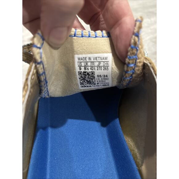 Size 9M/W10 - adidas CLOT x Gazelle by Edison Chen Linen Khaki Light Blue - Picture 4 of 8